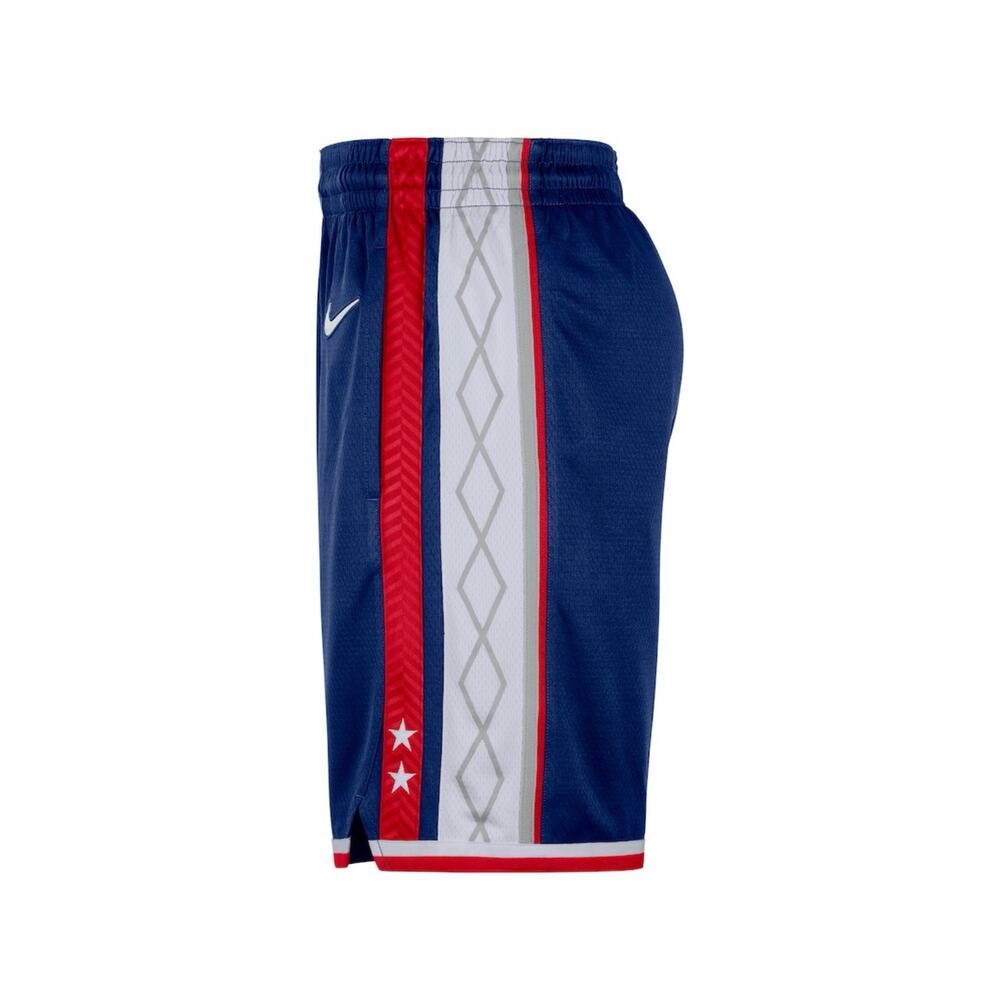 Nike NBA Mens Size L Brooklyn Nets City Edition 75th Anniversary Swingman Shorts - Picture 3 of 9